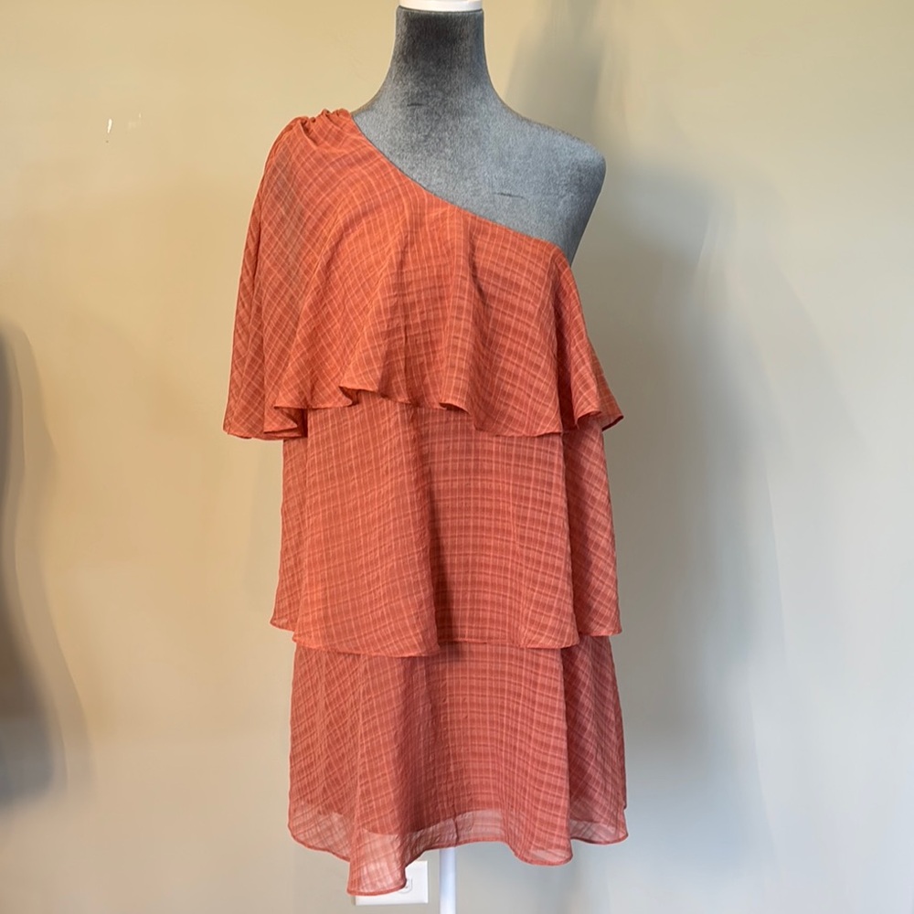 House of Harlow 1960 Orange One Shoulder Sundress
